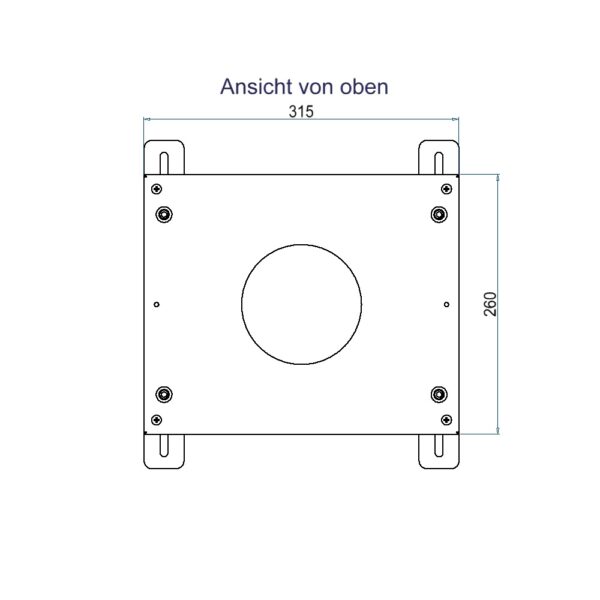 Produktbild UBD 160 211  -  Aufstock-Rahmen aus SVZ inkl. 170mm Nivellierschrauben zu UBD 160 und 210
